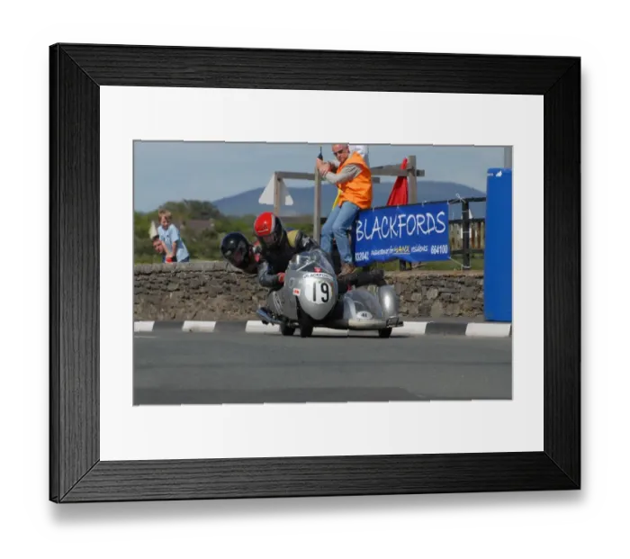 Framed Print : John Davies & Peter Large (Seeley) 2007 Pre TT Classic Framed Print : John Davies & Peter Large (Seeley) 2007 Pre TT Classic