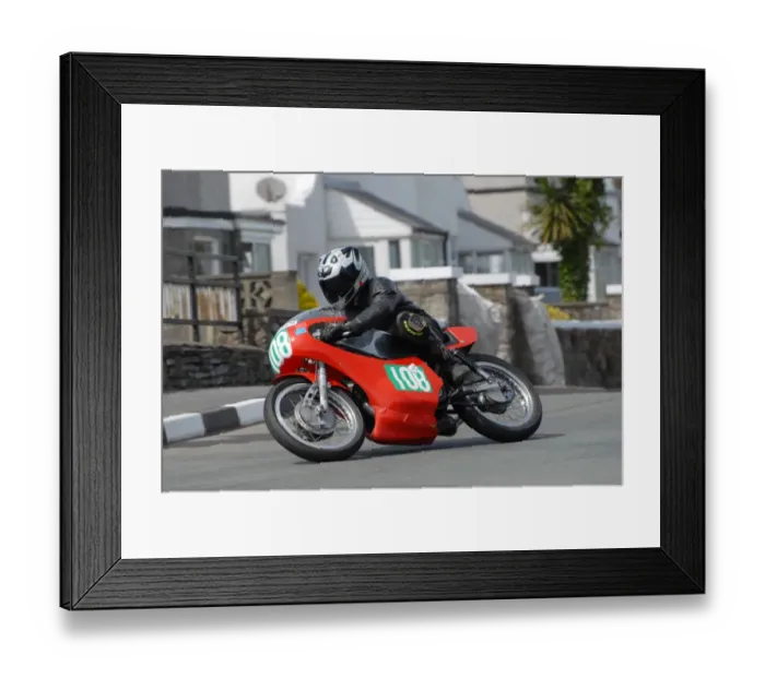 Framed Print : Dave Spencer (Villiers) 2007 Pre TT Classic