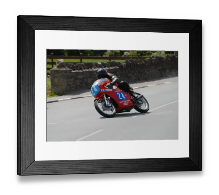 Framed Print : Edward Manly (Drixton Honda) 2007 Pre TT Classic