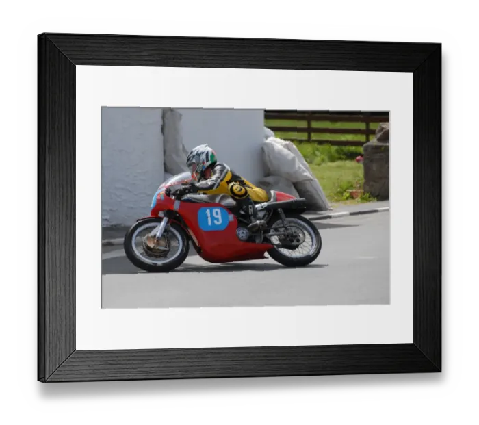 Framed Print : Meredydd Owen (Seeley 7R) 2007 Pre TT Classic Framed Print : Meredydd Owen (Seeley 7R) 2007 Pre TT Classic