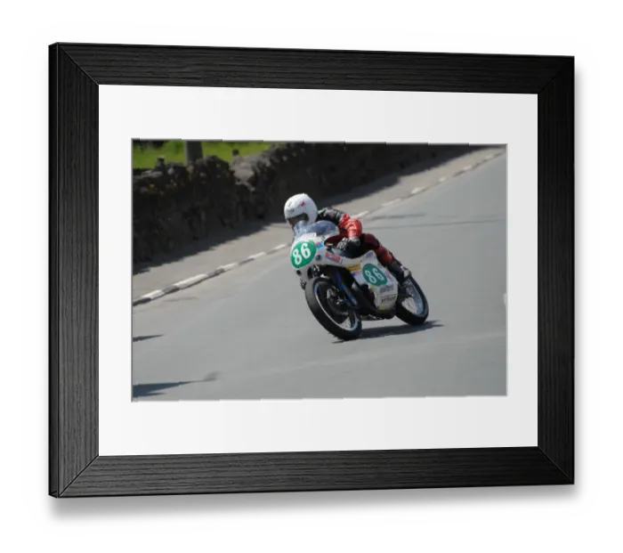 Framed Print : Jamie O Brien (Greeves) 2007 Pre TT Classic
