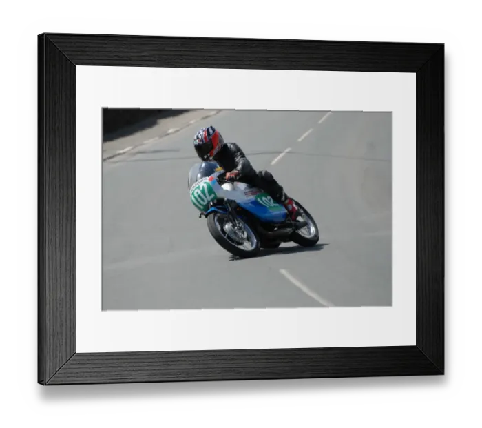 Framed Print : Roger Jones (Suzuki) 2007 Pre TT Classic Framed Print : Roger Jones (Suzuki) 2007 Pre TT Classic