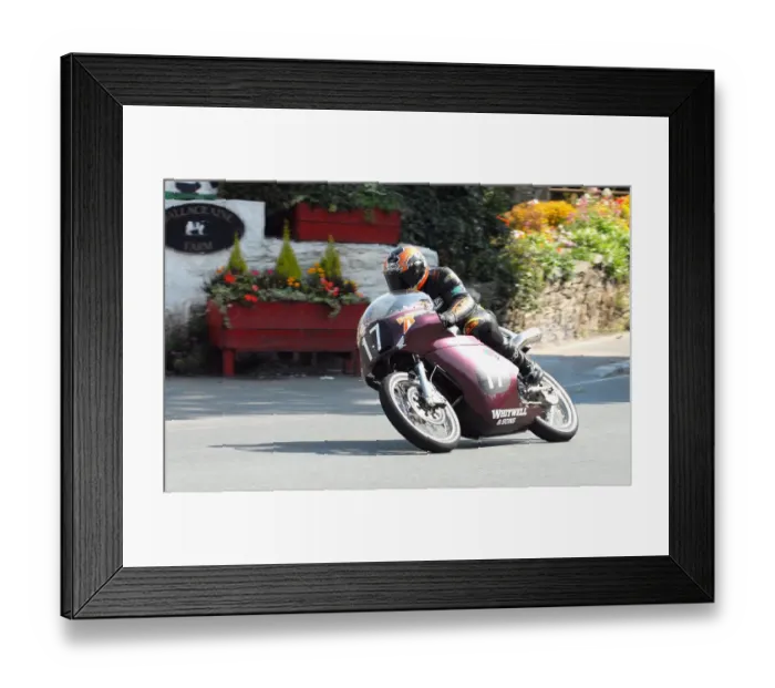Framed Print : Alec Whitwell (Honda) 2010 Senior Classic TT