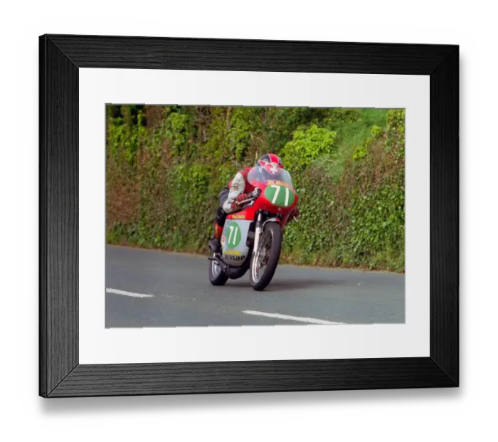 Framed Print : Peter Jarmann (Bultaco) 2003 Pre TT Classic Framed Print : Peter Jarmann (Bultaco) 2003 Pre TT Classic
