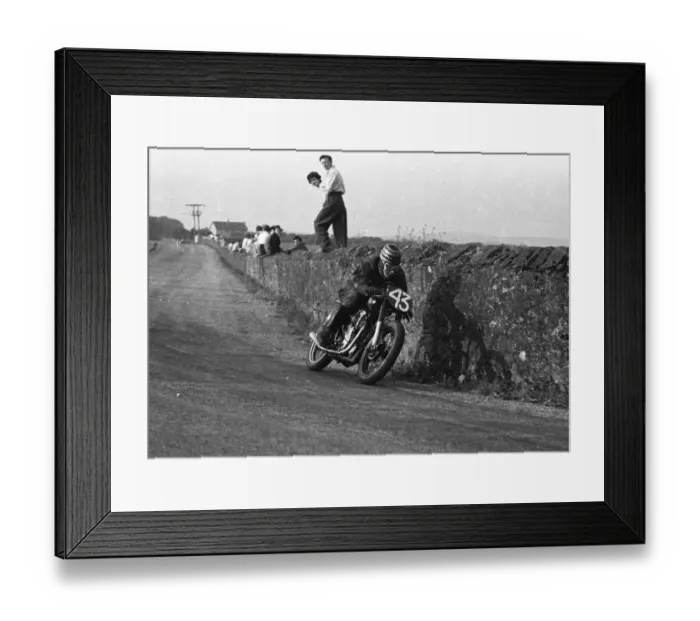 Framed Print : John Patrick (Velocette) 1955 Southern 100 Framed Print : John Patrick (Velocette) 1955 Southern 100