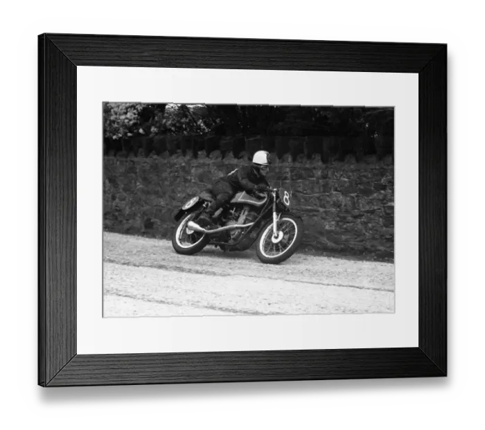 Framed Print : Derek Ennett (AJS) 1955 Southern 100 Framed Print : Derek Ennett (AJS) 1955 Southern 100