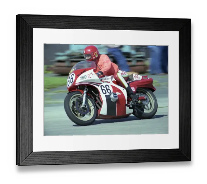 Framed Print : Mike Nettleton (Bimota) 1980 Jurby Airfield Framed Print : Mike Nettleton (Bimota) 1980 Jurby Airfield