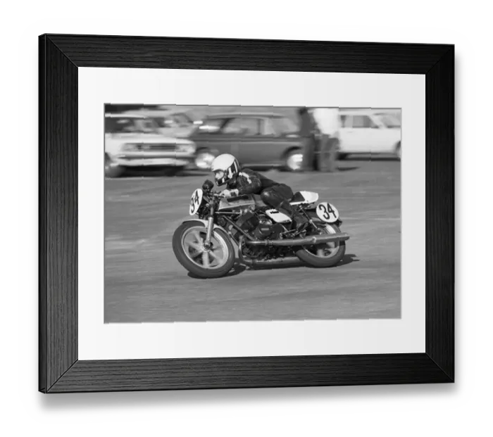 Framed Print : John Dickenson (Yamaha) 1978 Jurby Airfield Framed Print : John Dickenson (Yamaha) 1978 Jurby Airfield