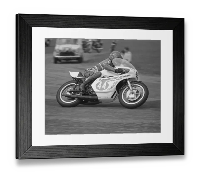 Framed Print : Barry Cubbon (Yamaha) 1978 Jurby Airfield Framed Print : Barry Cubbon (Yamaha) 1978 Jurby Airfield