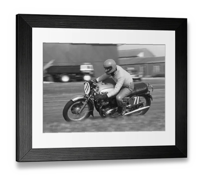 Framed Print : Roly Quine (Norton) 1978 Jurby Airfield Framed Print : Roly Quine (Norton) 1978 Jurby Airfield