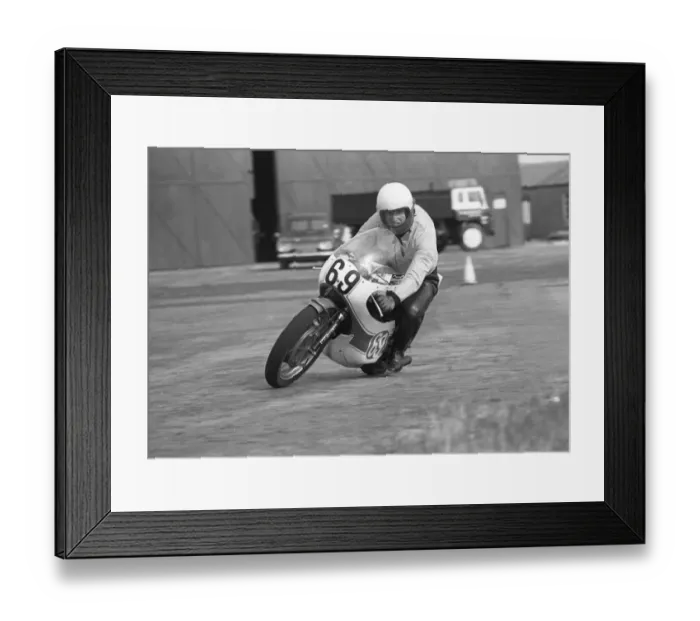 Framed Print : John McBride (Yamaha) 1978 Jurby Airfield Framed Print : John McBride (Yamaha) 1978 Jurby Airfield