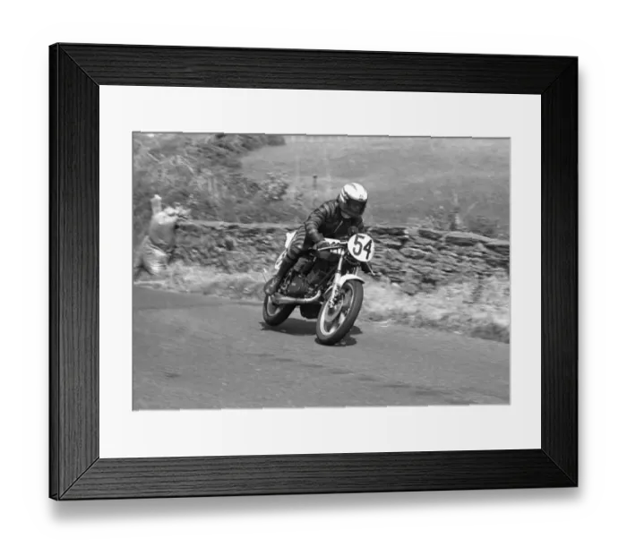 Framed Print : Norman Kneen (Yamaha) 1977 Jurby Road Framed Print : Norman Kneen (Yamaha) 1977 Jurby Road