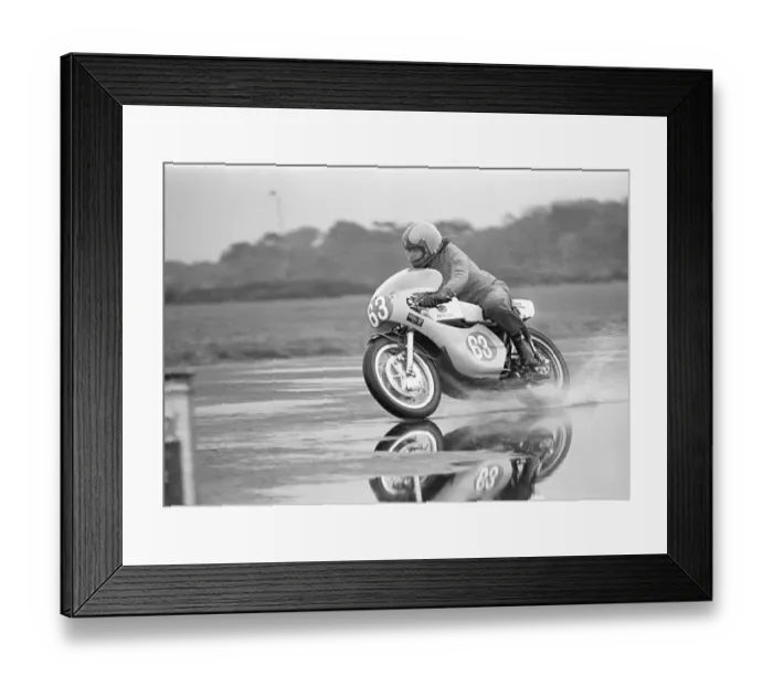 Framed Print : Des Connor (Yamaha) 1976 Jurby Airfield Framed Print : Des Connor (Yamaha) 1976 Jurby Airfield