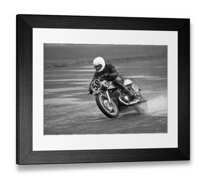Framed Print : Peter Quaggin (Suzuki) 1976 Jurby Airfield Framed Print : Peter Quaggin (Suzuki) 1976 Jurby Airfield
