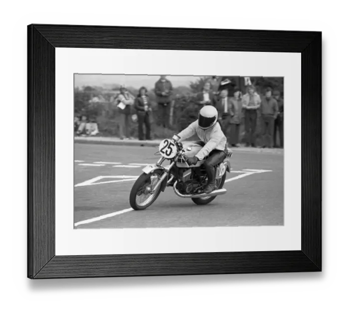 Framed Print : Norman Kneen (Yamaha) 1975 Jurby Road Framed Print : Norman Kneen (Yamaha) 1975 Jurby Road