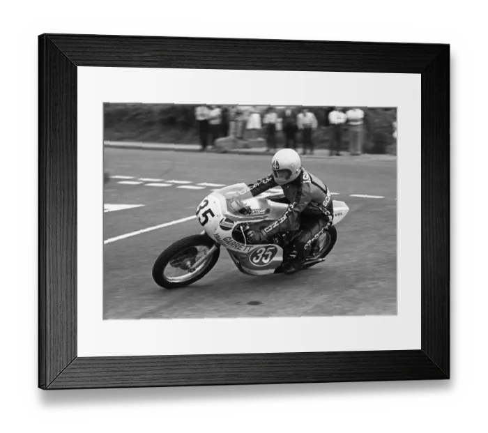 Framed Print : Tom Christian (Yamaha) 1975 Jurby Road Framed Print : Tom Christian (Yamaha) 1975 Jurby Road