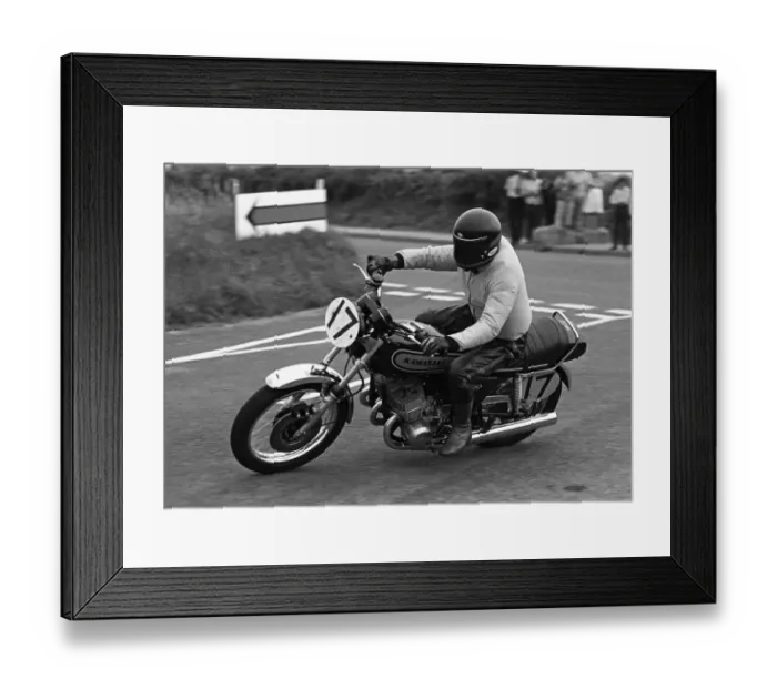 Framed Print : Tony Conway (Kawasaki) 1975 Jurby Road Framed Print : Tony Conway (Kawasaki) 1975 Jurby Road