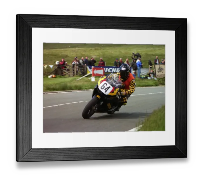 Framed Print : Anita Buxton (Kawasaki) 1999 Formula One TT Framed Print : Anita Buxton (Kawasaki) 1999 Formula One TT