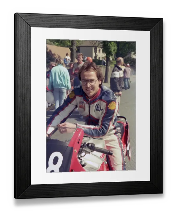 Framed Print : Phil Armes (Honda) 1987 Formula 2 TT Framed Print : Phil Armes (Honda) 1987 Formula 2 TT