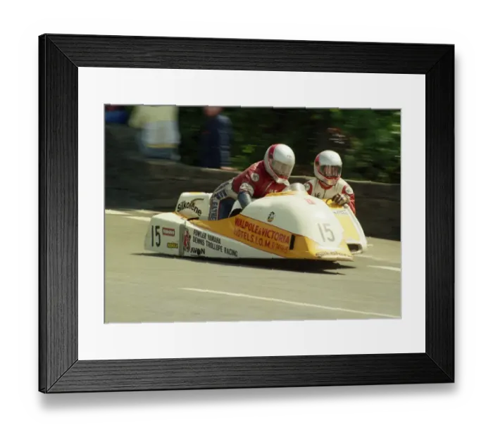 Framed Print : Mick Burcombe & Colin Hardman (Ireson Yamaha) 1987 Sidecar TT Framed Print : Mick Burcombe & Colin Hardman (Ireson Yamaha) 1987 Sidecar TT