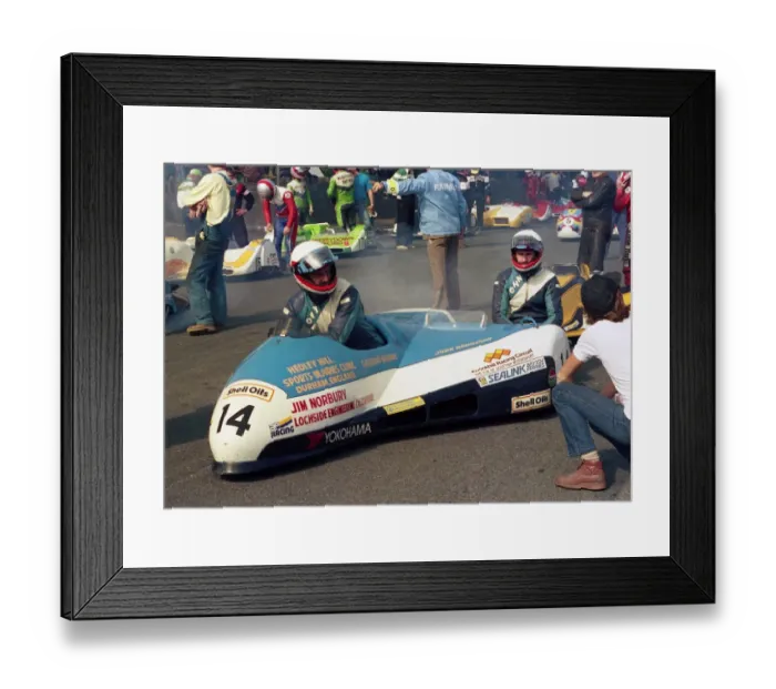 Framed Print : Tony Baker & John Hennigan (Yamaha) 1987 Sidecar TT Framed Print : Tony Baker & John Hennigan (Yamaha) 1987 Sidecar TT