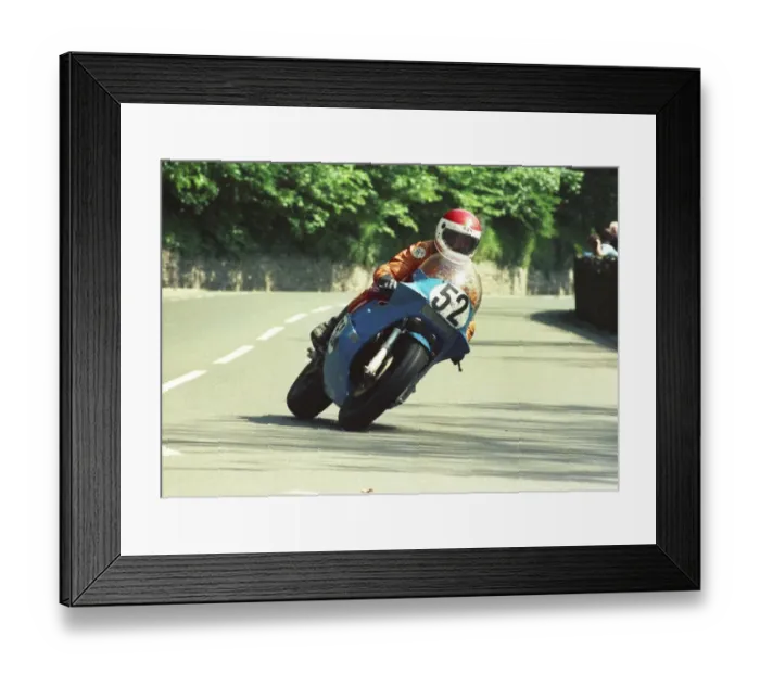 Framed Print : Dave Broadhead (Kawasaki) 1987 Formula One TT Framed Print : Dave Broadhead (Kawasaki) 1987 Formula One TT