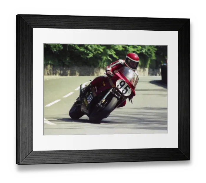 Framed Print : Derrick Bates (Suzuki) 1987 Formula 1 TT Framed Print : Derrick Bates (Suzuki) 1987 Formula 1 TT