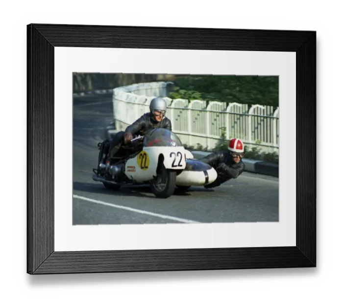 Framed Print : Ray Bell & M France (BMW) 1969 Sidecar TT Framed Print : Ray Bell & M France (BMW) 1969 Sidecar TT