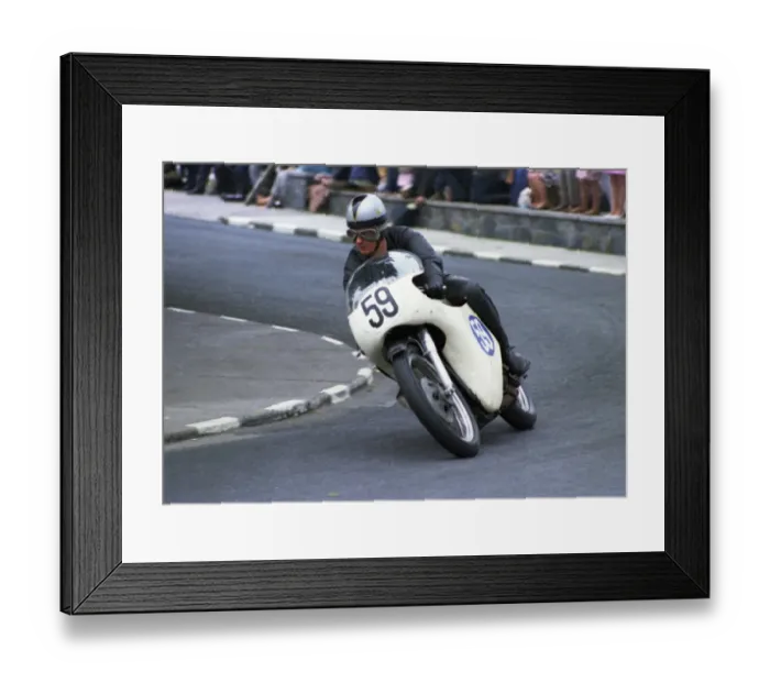 Framed Print : Dave Brown (Norton) 1968 Junior TT Framed Print : Dave Brown (Norton) 1968 Junior TT