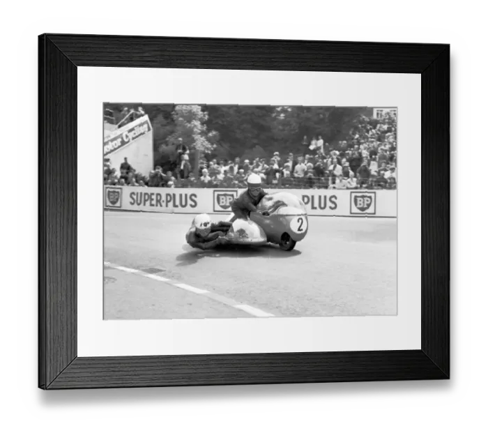 Framed Print : Georg Auerbacher & Peter Rykers (BMW) 1965 Sidecar TT Framed Print : Georg Auerbacher & Peter Rykers (BMW) 1965 Sidecar TT