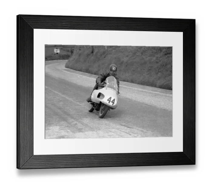 Framed Print : Archie Begg (AJS) 1956 Junior TT Framed Print : Archie Begg (AJS) 1956 Junior TT