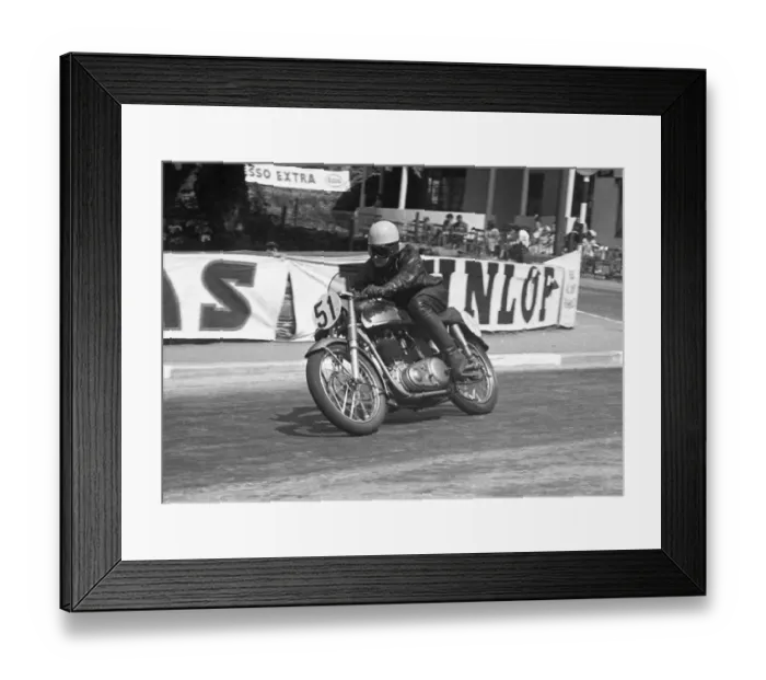 Framed Print : Adrian Burton (BSA) 1953 Junior Clubman TT Framed Print : Adrian Burton (BSA) 1953 Junior Clubman TT