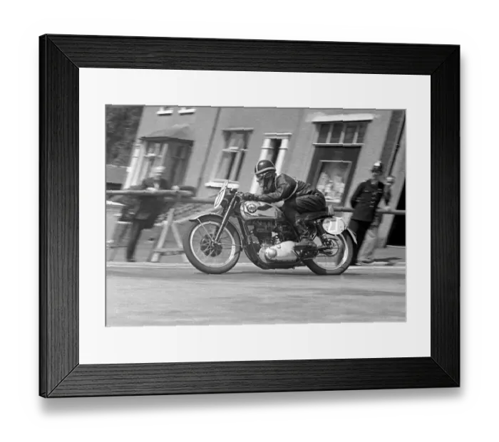 Framed Print : P E Burns (BSA) 1953 Junior Clubman TT Framed Print : P E Burns (BSA) 1953 Junior Clubman TT