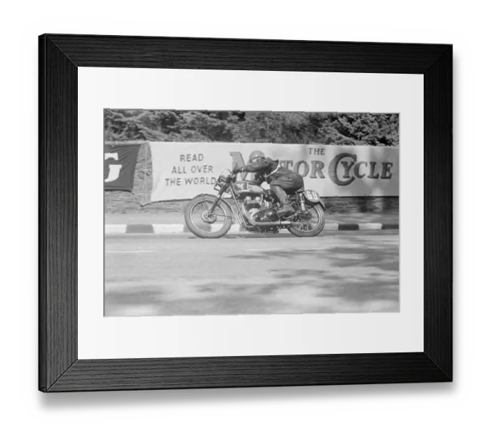 Framed Print : Roland Austin (Matchless) 1951 Senior Clubman TT Framed Print : Roland Austin (Matchless) 1951 Senior Clubman TT
