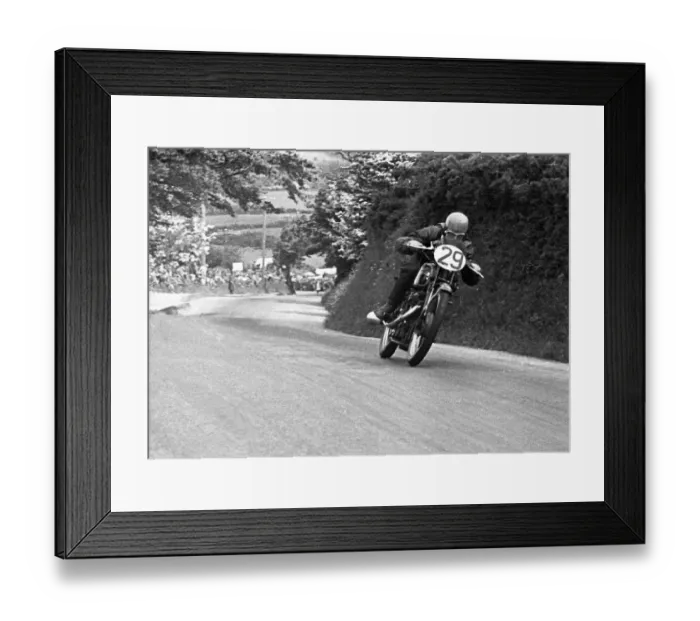 Framed Print : Charlie Brett (Velocette) 1950 Junior TT Framed Print : Charlie Brett (Velocette) 1950 Junior TT