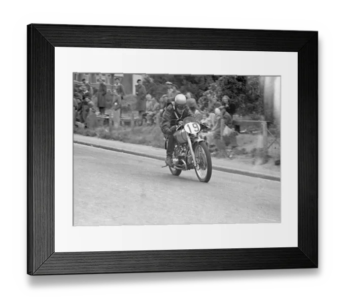 Framed Print : Adrian Burton (Douglas) 1950 Junior Clubman TT Framed Print : Adrian Burton (Douglas) 1950 Junior Clubman TT