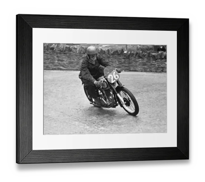 Framed Print : Ted Andrew (Norton) 1949 Senior Clubman TT Framed Print : Ted Andrew (Norton) 1949 Senior Clubman TT