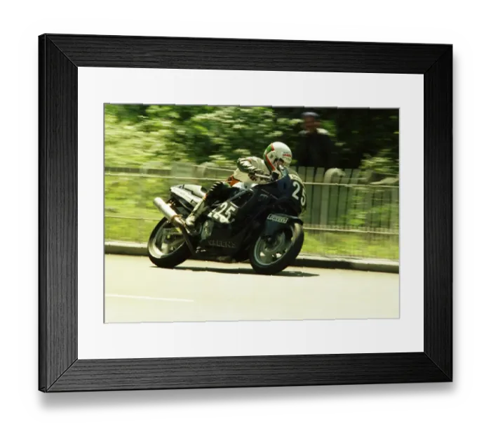 Framed Print : Peter Bateson (Honda) 1987 Formula 2 TT Framed Print : Peter Bateson (Honda) 1987 Formula 2 TT