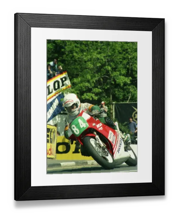 Framed Print : Peter Bateson (Honda) 1987 Production 250 TT Framed Print : Peter Bateson (Honda) 1987 Production 250 TT