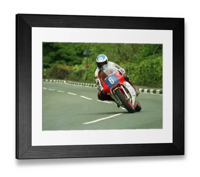 Framed Print : Steve Cull (Honda) 1987 Junior TT Framed Print : Steve Cull (Honda) 1987 Junior TT