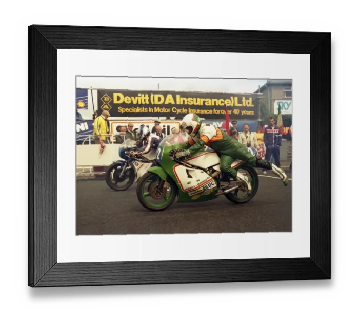 Framed Print : Peter Bateson (Armstrong) 1987 Junior TT Framed Print : Peter Bateson (Armstrong) 1987 Junior TT