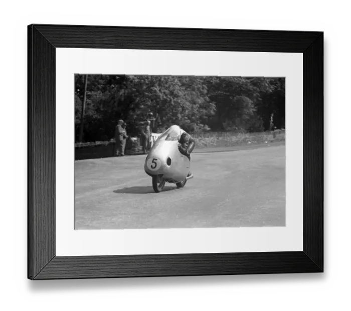 Framed Print : Florian Camathias (NSU) 1957 Lightweight TT Framed Print : Florian Camathias (NSU) 1957 Lightweight TT
