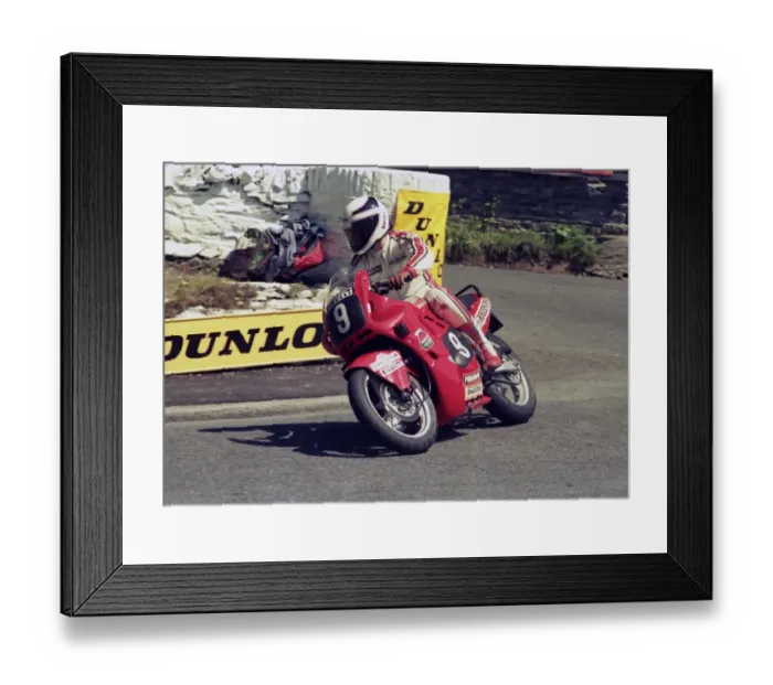 Framed Print : Dave Dean (Honda) 1987 Formula 2 TT Framed Print : Dave Dean (Honda) 1987 Formula 2 TT