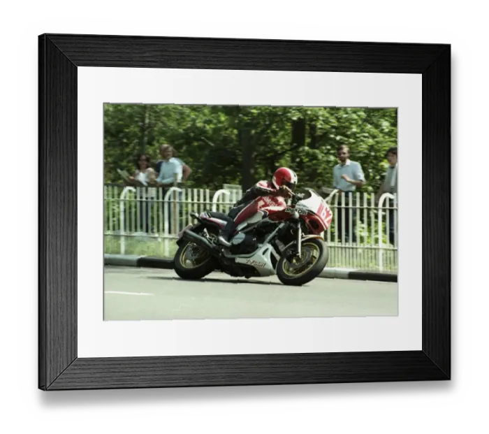 Framed Print : Ken Dobson (Honda) 1984 Production TT Framed Print : Ken Dobson (Honda) 1984 Production TT