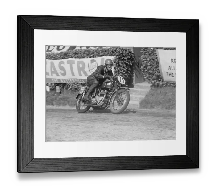 Framed Print : Bill Dobbs (Matchless) 1951 Senior Clubman TT Framed Print : Bill Dobbs (Matchless) 1951 Senior Clubman TT