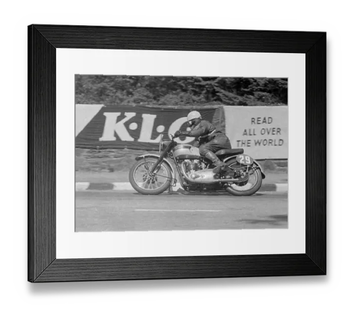 Framed Print : John Draper (Triumph) 1951 Senior Clubman TT Framed Print : John Draper (Triumph) 1951 Senior Clubman TT