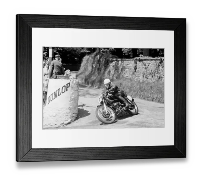 Framed Print : Bill Doran (AJS) 1949 Junior TT Framed Print : Bill Doran (AJS) 1949 Junior TT