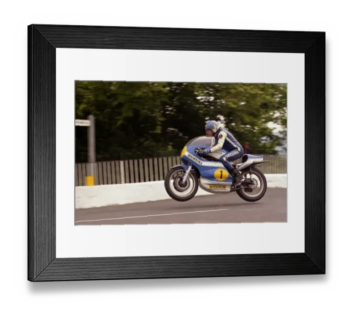 Framed Print : Jack Findlay (Suzuki) 1974 Senior TT