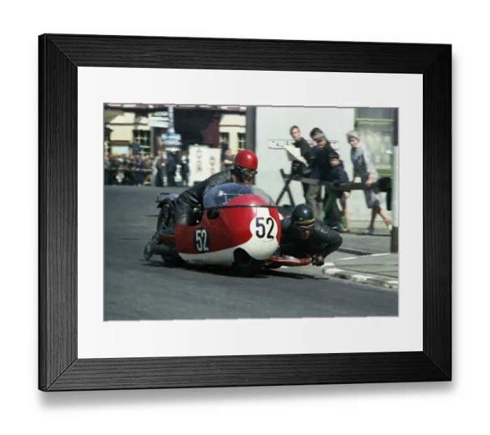 Framed Print : F G Ellis & Alex Macfadzean (Norton) 1967 Sidecar TT Framed Print : F G Ellis & Alex Macfadzean (Norton) 1967 Sidecar TT