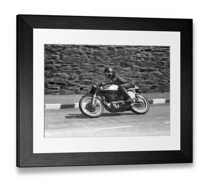 Framed Print : Ray Fay (Norton) 1957 Junior TT Framed Print : Ray Fay (Norton) 1957 Junior TT